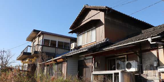 不用品の処分後に空き家になる