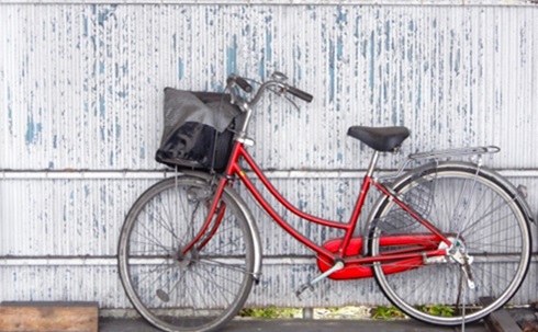 放置された自転車